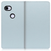 WORK47GG-BU-3A [LOOF Book Google Pixel 3a用 本革スマホケース/スタンド機能＆カードポケット付き スカイブルー]
