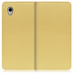 WORK47AO-YL-SENP [LOOF Book AQUOS sense plus用 本革スマホケース/スタンド機能＆カードポケット付き ジャスミンイエロー]