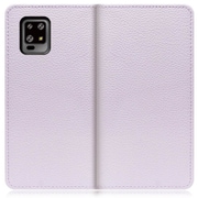 WORK47AO-PL-ZERO6 [LOOF Book AQUOS zero6用 本革スマホケース/スタンド機能＆カードポケット付き ラベンダー]