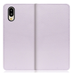 WORK47AO-PL-SMP65G [LOOF Book AQUOS シンプルスマホ6用 本革スマホケース/スタンド機能＆カードポケット付き ラベンダー]