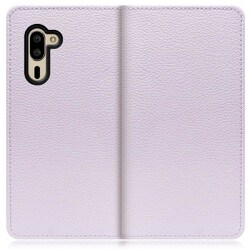WORK47AO-PL-SMP5 [LOOF Book AQUOS シンプルスマホ5用 本革スマホケース/スタンド機能＆カードポケット付き ラベンダー]