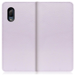 WORK47AO-PL-SEN3P [LOOF Book AQUOS sense3 plus用 本革スマホケース/スタンド機能＆カードポケット付き ラベンダー]