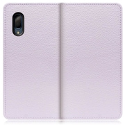 WORK47AO-PL-SEN3P [LOOF Book AQUOS sense3 plus用 本革スマホケース/スタンド機能＆カードポケット付き ラベンダー]
