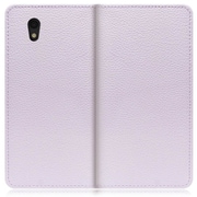 WORK47AO-PL-SEN [LOOF Book AQUOS sense basic/sense lite用 本革スマホケース/スタンド機能＆カードポケット付き ラベンダー]