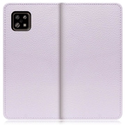 WORK47AO-PL-ASE6 [LOOF Book AQUOS sense6/6s用 本革スマホケース/スタンド機能＆カードポケット付き ラベンダー]