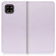 WORK47AO-PL-ASE4 [LOOF Book AQUOS sense5G/sense4 basic/sense4 lite用 本革スマホケース/スタンド機能＆カードポケット付き ラベンダー]