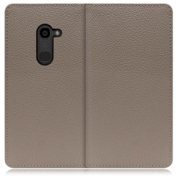WORK47AO-GB-ZERO [LOOF Book AQUOS zero用 本革スマホケース/スタンド機能＆カードポケット付き グレージュ]