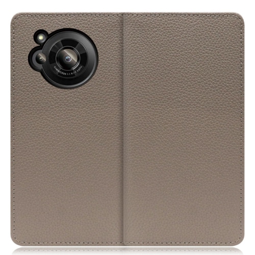 WORK47AO-GB-AR7 [LOOF Book AQUOS R7用 本革スマホケース/スタンド機能＆カードポケット付き グレージュ]