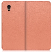 WORK47AO-FM-SEN [LOOF Book AQUOS sense basic/sense lite用 本革スマホケース/スタンド機能＆カードポケット付き フラミンゴ]