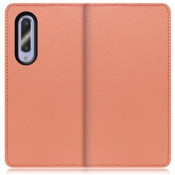 WORK47AO-FM-AZ5GB [LOOF Book AQUOS zero5G basic用 本革スマホケース/スタンド機能＆カードポケット付き フラミンゴ]
