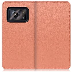 WORK47AO-FM-AR6 [LOOF Book AQUOS R6用 本革スマホケース/スタンド機能＆カードポケット付き フラミンゴ]