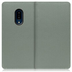 WORK47AO-DG-ZERO2 [LOOF Book AQUOS zero2用 本革スマホケース/スタンド機能＆カードポケット付き ダルグリーン]