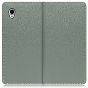 WORK47AO-DG-SENP [LOOF Book AQUOS sense plus用 本革スマホケース/スタンド機能＆カードポケット付き ダルグリーン]