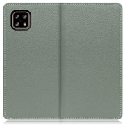 WORK47AO-DG-ASE4 [LOOF Book AQUOS sense5G/sense4 basic/sense4 lite用 本革スマホケース/スタンド機能＆カードポケット付き ダルグリーン]