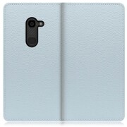 WORK47AO-BU-ZERO [LOOF Book AQUOS zero用 本革スマホケース/スタンド機能＆カードポケット付き スカイブルー]