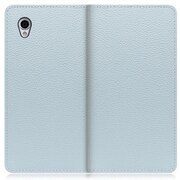 WORK47AO-BU-SENP [LOOF Book AQUOS sense plus用 本革スマホケース/スタンド機能＆カードポケット付き スカイブルー]