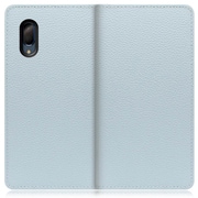 WORK47AO-BU-SEN3P [LOOF Book AQUOS sense3 plus用 本革スマホケース/スタンド機能＆カードポケット付き スカイブルー]