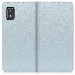 WORK47AO-BU-AWISH [LOOF Book AQUOS wish/wish2用 本革スマホケース/スタンド機能＆カードポケット付き スカイブルー]