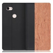 WORK08GG-KA-PX3XL [LOOF Nature Google Pixel 3 XL用 天然木仕様の本革スマホケース/スタンド機能＆カードポケット付き 花梨]