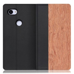 LOOF Nature Google Pixel 3a用 天然木仕様の本革スマホケース/スタンド機能＆カードポケット付き 花梨 WORK08GG-KA-3A
