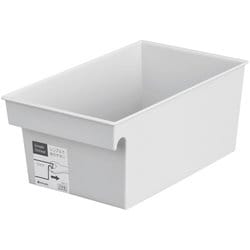 収納ボックス シンプル ストレージ ワイド グレー 4666