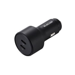 シガーソケット カーチャージャー 最大合計出力40W 2ポート USB C ×2 PD 20W 充電器 ブラック MPA-CCPD09BK