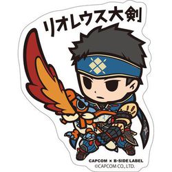 キャラクターグッズ ゲーム CAPCOM×B-SIDEステッカー モンスターハンター リオレウス大剣