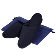 024988-98024998 [お受験・学校用ヒールスリッパ 紺 M-L 収納袋付]