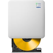 スマホ タブレット 用 外付け CDドライブ Wi-Fi ワイヤレス接続 2.4GHz/5GHz 高速 再生・録音 CDレコミュージック対応 ホワイト LDR-SM5WURWH