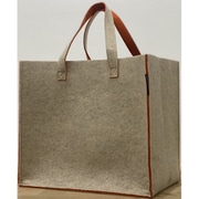 収納バッグ MONOCOTOルームバッグ ベージュ×オレンジ Mサイズ 単品
