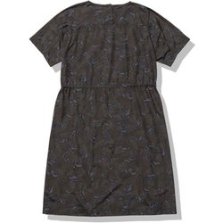 トイプードル　ジャガ一ドワンピース　グレーオンライン限定品 セットアップ対応]ベルト付きタックワンピース/洗える