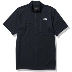 ショートスリーブフラッシュドライスリーディージップアップ メンズ カットソー アーバンネイビー（UN） Sサイズ NT12202