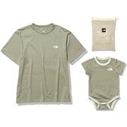 CRショートスリーブティー＆ベビーロンパースセット CR S/S Tee & Baby Rompers Set NTM12312 シャドー(SD) [カットソー&ベビーロンパース セット]