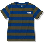 ショートスリーブフィールドボーダーティー S/S Field Border Tee NTJ32321 TNFブルー(TB) 150サイズ [アウトドア トップス キッズ]