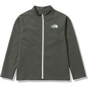 ロングスリーブサンシェードフルジップジャケット L/S Sunshade Full Zip Jacket NTJ12340 タイムグリーン(TG) 100サイズ [アウトドア ジャケット キッズ]
