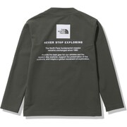 ロングスリーブサンシェードティー L/S Sunshade Tee NTJ12341 タイムグリーン(TG) 110サイズ [アウトドア トップス キッズ]