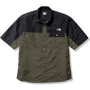 ショートスリーブヌプシシャツ S/S Nuptse Shirt NR22331 ニュートープ(NT) Sサイズ [アウトドア シャツ メンズ]