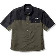 ショートスリーブヌプシシャツ S/S Nuptse Shirt NR22331 ニュートープ(NT) Lサイズ [アウトドア シャツ メンズ]
