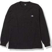ロングスリーブヌプシコットンティー L/S Nuptse Cotton Tee NT32345 ブラック(K) Lサイズ [アウトドア カットソー メンズ]