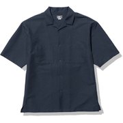 ショートスリーブシアサッカーベントメッシュシャツ S/S Seersucker Vent Mesh Shirt NR22360 アーバンネイビー(UN) Lサイズ [アウトドア シャツ メンズ]