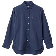 ロングスリーブストレッチボタンダウンシャツ(ビックサイズ) L/S STRETCH BD SHIRT RA42522B ネイビー(29) 4Lサイズ [アウトドア シャツ メンズ]