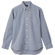 ロングスリーブストレッチボタンダウンシャツ(ビックサイズ) L/S STRETCH BD SHIRT RA42522B ネイビー(NV) 4Lサイズ [アウトドア シャツ メンズ]