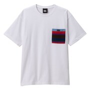 ストライプポケットラガーティ STRIPE POCKET RUGGER TEE RA33032 ホワイト(10) 3Lサイズ [アウトドア カットソー メンズ]