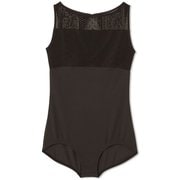 ストレッチレースレオタード STRETCH LACE LEOTARD DA123100 ブラック(K) Lサイズ [フィットネス バレエ レオタード]