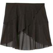 ストレッチチュールラップスカート STRETCH TULLE WRAP SKIRT DA623150 ブラック(K) Sサイズ [フィットネス バレエ スカート]