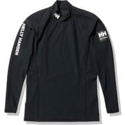 ロングスリーブチームラッシュガード L/S Team Rashguard HH82304 ブラック(K) Mサイズ [マリンスポーツ ラッシュガード メンズ]