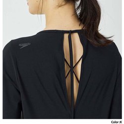 Speedo refined flare sleeve top 黒ラッシュガード ADAM ET ROPÉ FEMME(アダム エ ロペ ファム) / 【Speedo