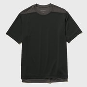 ランニング ティーシャツ Running T-shirt GA63121 チャコールグレー×ブラック(CK) サイズ2 [ランニングウェア シャツ メンズ]