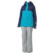 LADIES SUIT ONS84531-1 V.BLUE×GRAY(635004) Oサイズ [スキーウェア 上下セット レディース]