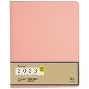 ジウリスダイアリー 手帳 月間ダイアリー 見開き1ヵ月 2023年4月始まり A5 ライトピンク FD2904-23-38